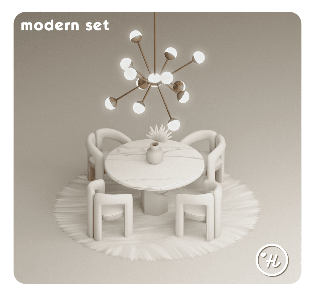 Скриншот мода Сет для столовой Modern set